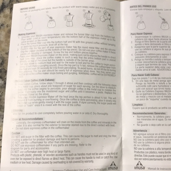 IMUSA Espresso Coffee Maker - Picture 4 of 4